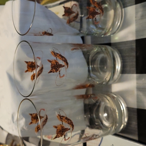 Vintage fox and crop glasses set of 3 - Picture 3 of 3